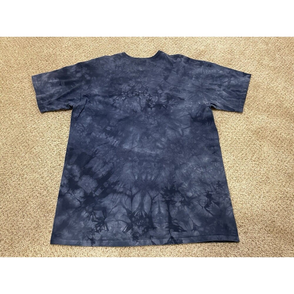 Vintage 2000s Y2K The Mountain Navy Blue Tie-Dye Eagle T-shirt XXXL - Picture 4 of 4